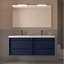 Mueble de baño Attila suspendido 4 cajones doble seno 140 cm blue satin de Salgar